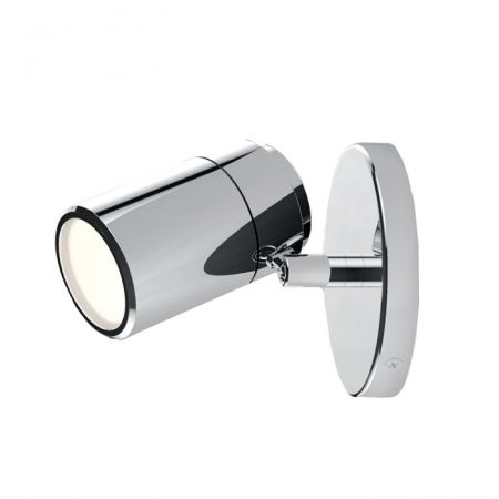 Lustra baie - Aplica perete baie crom Noora Ø 10 cm cu spot lumina reglabil, IP44, AZ 1310 - Azzardo