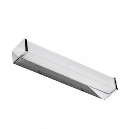Lustra baie - Aplica perete baie LED tub patrat Ikai 60/90/120 cm, suport crom/negru mat, IP44, AZ 2085 - Azzardo