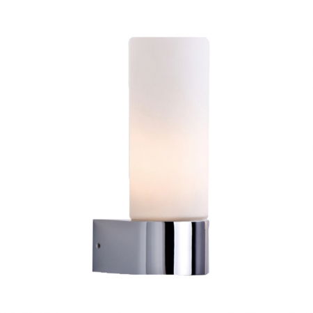 Lustra baie - Aplica perete baie stil modern Elicia 5,5x16 cm, alb/suport metalic crom, IP44, AZ 1604 - Azzardo