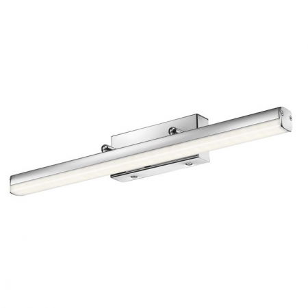 Lustra baie - Aplica perete LED baie crom liniara Carl, 49/63 cm, din metal, IP44, 787005 - Novaluce