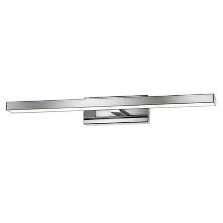 Lustra baie - Aplica perete LED baie crom liniara Fanzi, 49/63 cm, din metal, IP44, 787001 - Novaluce