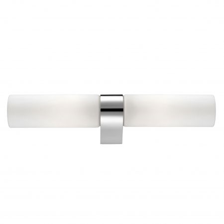 Lustra baie - Aplica perete liniara baie alba Cali, din sticla, baza metal, IP44, 6310541 - Novaluce