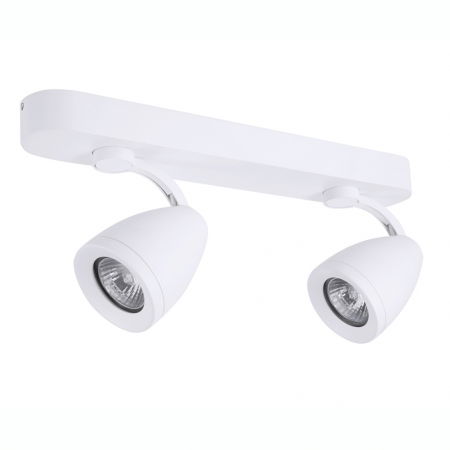 Plafoniere LED - Aplica perete/tavan alba cu 2 spoturi reglabile Kabel 35 cm, design modern, AZ 1241 - Azzardo