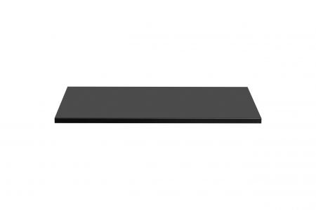 Produse - Blat baie pentru masca cu lavoar aplicat, diferite dimensiuni, MDF negru, gama Adel Black COMAD