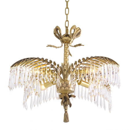 Lustre Dormitor -   Candelabru Hildebrandt S finisaj din alamă vintage 112272N EICHHOLTZ