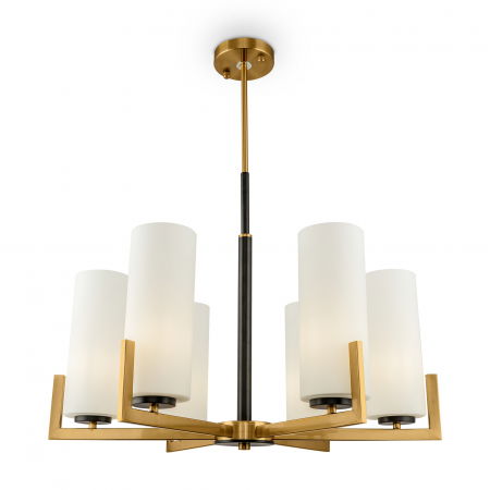 Lustre Dormitor - Candelabru Fortano MOD089PL-06BS, 6xE27, auriu+alb, IP20, Maytoni