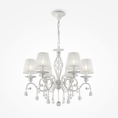 Lustre Dormitor - Candelabru Grace ARM247-06-G, 6xE14, alb+auriu, IP20, Maytoni