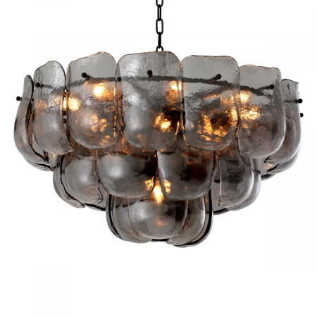 Produse -   Candelabru Gustave din sticlă fumurie 119342 EICHHOLTZ