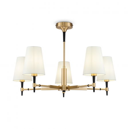 Lustre Dormitor - Candelabru Zaragoza H001CL-05BS, 5xE14, arama+alb, IP20, Maytoni