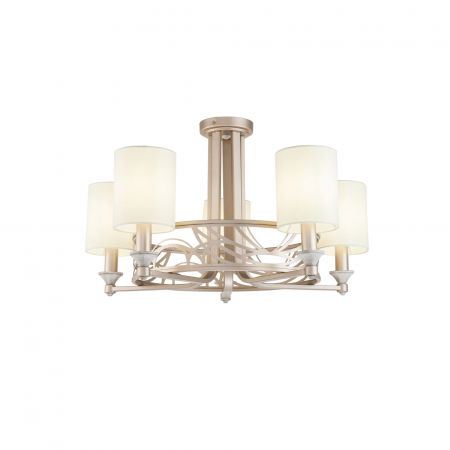 Lustre Dormitor - Candelabru Vittoria H004CL-05BG, 5xE14, crem+alb, IP20, Maytoni