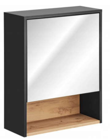 Produse - Dulap suspendat cu oglinda baie, 60x75 cm, Borneo Cosmos COMAD