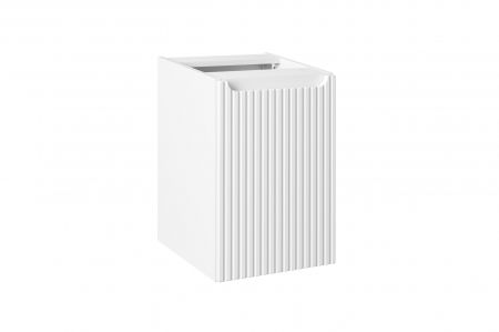 Promotii - Dulap lateral baie 40 cm, finisaj NOVA WHITE, cu cos de rufe, cod 81-40-1DK, COMAD