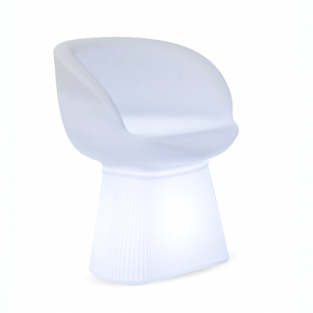 Decoratiuni gradina cu iluminare LED - Fotoliu design gradina Cato, iluminare LED, MOBMA060SSNW - King