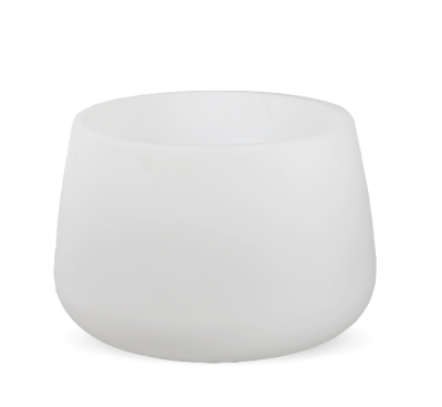 Decoratiuni gradina cu iluminare LED - Ghiveci rotund tip lampa gradina Rahul 60 cm, iluminare LED, LUMCA060OFNW - King