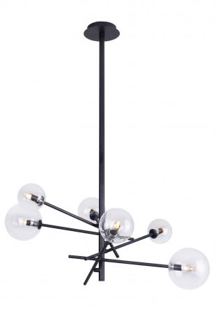 Lustre Dormitor - Lampa Suspendată Neagră Maxlight Lollipop P0395