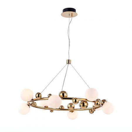 Lustre Dormitor - Lustra designer aurie rotunda Zaya, diverse dimensiuni, MSE010100137 - King