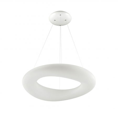 Lustre Dormitor - Lustra alba iluminare LED LIMA Ø 46 cm, inaltime reglabila, 003064-009106 - Zumaline