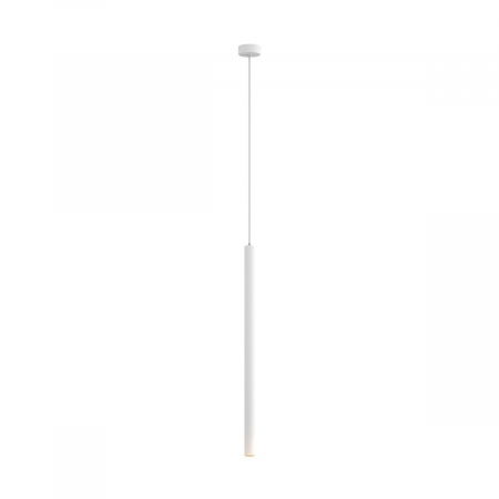 Lustre Dormitor - Lustra alba LOYA pendul cilindric cu iluminare LED, inaltime reglabila, 003064-003492 - Zumaline