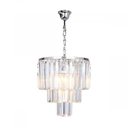 Lustre Dormitor - Lustra/candelabru rotund AMEDEO din cristal Ø29 cm, design modern, 003064-009237 - Zumaline