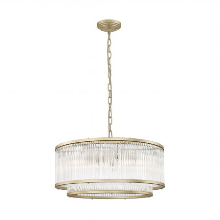 Lustre Dormitor - Lustra aurie design clasic SERGIO 50,5 cm metal / sticla, 003064-016824 - Zumaline