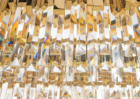 Lustra aurie design lux Imperio Long cu cristale 90x30 cm, DW-D5689S.GOLD - King [5]