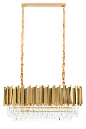 Lustra aurie design lux Imperio Long cu cristale 90x30 cm, DW-D5689S.GOLD - King [2]