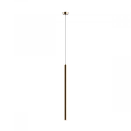 Lustre Dormitor - Lustra aurie LOYA II pendul cilindric cu iluminare LED, inaltime reglabila, 003064-003490 - Zumaline