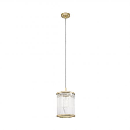 Lustre Dormitor - Lustra aurie pendul design clasic SERGIO 15 cm metal / sticla, 003064-016822 - Zumaline