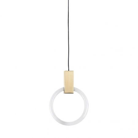 Lustre Dormitor - Lustra aurie pendul Hopper 30/40 cm Ø, iluminare LED, design minimalist, XCP9149-1-40 - King