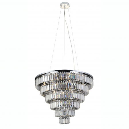 Lustre Dormitor - Lustra/candelabru de lux rotund cu cristale Yan XL, 60x80 cm, 12 becuri, AZ 2927 - Azzardo