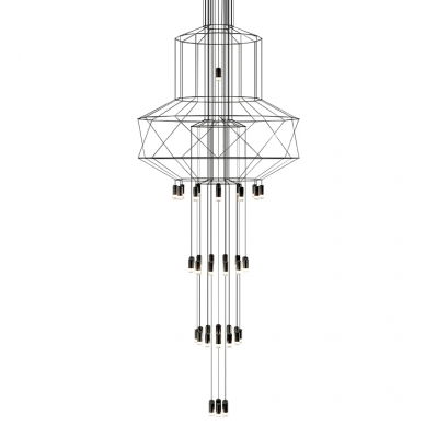 Lustre Dormitor - Lustra/candelabru design industrial Anum din cabluri 150x307 cm, MD21352-43-1500 - King