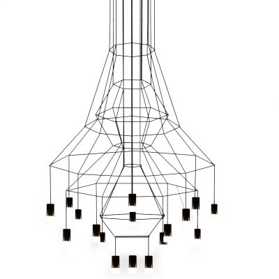 Lustre Dormitor - Lustra/candelabru design industrial Frame 120x200 cm, negru, 91909 - King