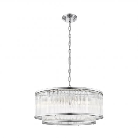 Lustre Dormitor - Lustra cromata design clasic SERGIO 50,5 cm metal / sticla, 003064-016823 - Zumaline