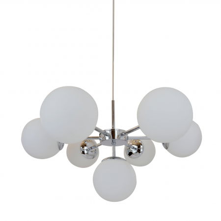Lustre Dormitor - Lustra cromata design modern JENA 53 cm metal / sticla, 003064-007882 - Zumaline