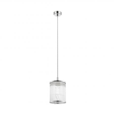 Lustre Dormitor - Lustra cromata pendul design clasic SERGIO 15 cm metal / sticla, 003064-016821 - Zumaline