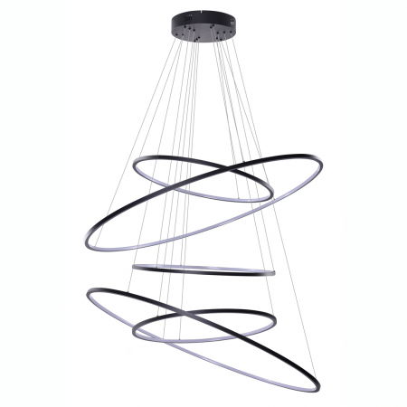 Lustre Dormitor - Lustra cu 5 inele LED Nava XXL 120x500 cm, diverse culori, metal, AZ 3137 - Azzardo