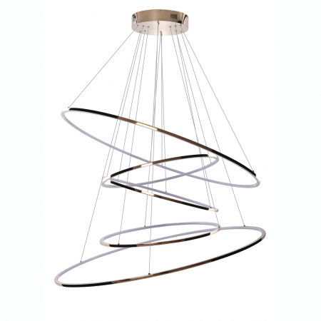 Lustre Dormitor - Lustra cu 5 inele LED Nava XXL 120x500 cm, diverse culori, metal, AZ 3138 - Azzardo