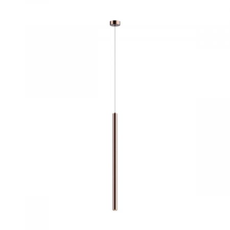 Lustre Dormitor - Lustra cupru LOYA pendul cilindric cu iluminare LED, inaltime reglabila, 003064-003491 - Zumaline