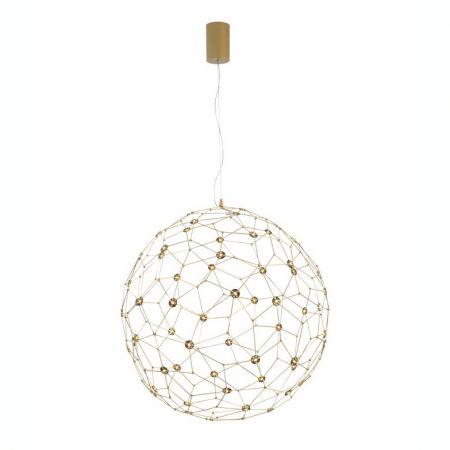 Lustre Dormitor - Lustra de lux aurie forma glob Roselle 40/60/80 cm, iluminare LED, metal, 9288080 - Novaluce