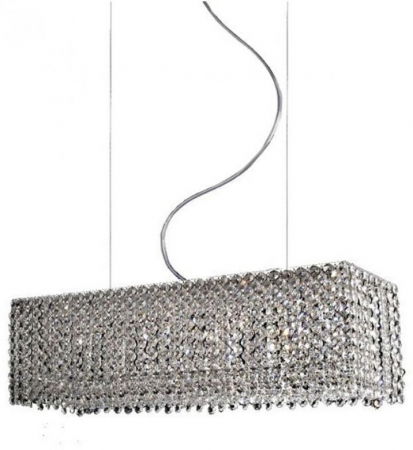 Lustre Dormitor - Lustra de lux cu cristale Flore, 65 cm, forma dreptunghiulara, AZ 1510 - Azzardo