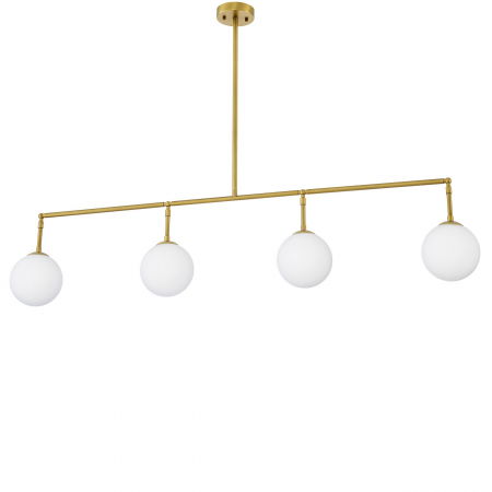 Lustre Dormitor -   Candelabru Tara finisaj din alamă antică sticlă albă 115656 EICHHOLTZ