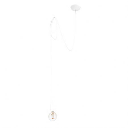 Lustre Dormitor - Lustra design cablu negru/alb Tinek, inaltime reglabila, baza otel, 9745 - Nowodworski