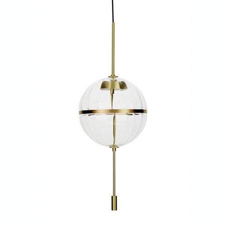 Lustre Dormitor - Lustra design lux Murillo Ball in forma de glob, sticla/suport auriu, MD12001-1Y-300 - King