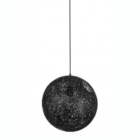 Lustre Dormitor - Lustra design modern alba/neagra Mason 40x40 cm, canepa, 1027S-400.BLACK - King