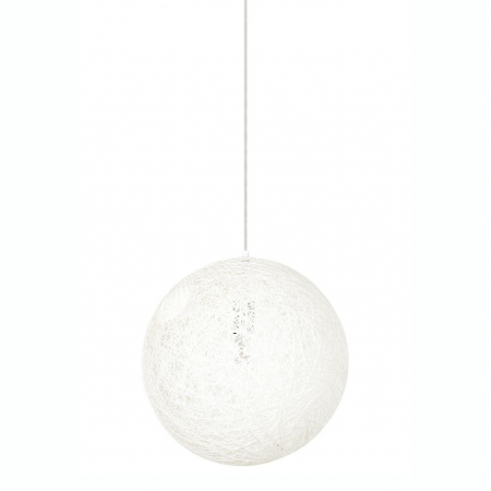 Lustre Dormitor - Lustra design modern alba/neagra Mason 40x40 cm, canepa, 1027S-400.WHITE - King