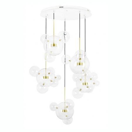 Lustre Dormitor - Lustra design modern extravagant Bubble Disc, 3 brate, iluminare LED, XCP9148-3A - King