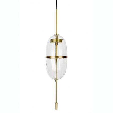Lustre Dormitor - Lustra design modern Murillo, sticla/suport auriu, MD12001-1T-200 - King