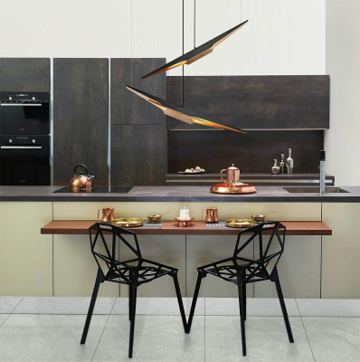 Lustra design modern Penton negru mat/auriu, MD21446-2-1125 - King [2]