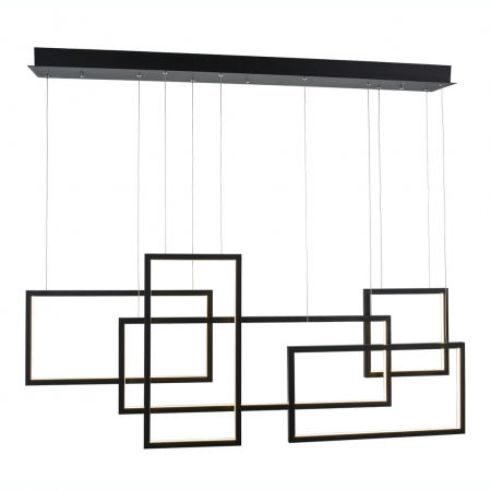 Lustre Dormitor - Lustra dimabila alba/neagra cu iluminare LED Anil 130 cm, design minimalist, AZ 2850 - Azzardo