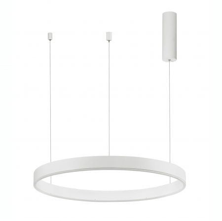 Lustre Dormitor - Lustra dimabila inel LED Cheri 60 cm alba/neagra/aurie, design minimalist, 9190740 - Novaluce